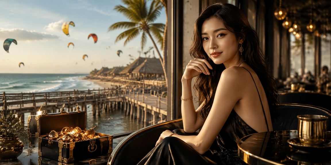 Không khí cá cược casino sôi động tại Mũi Né nhìn từ quán cà phê ven biển